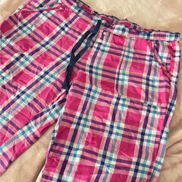Victoria's Secret Plaid Bottoms in Pink and Blue - Picture 2 of 7